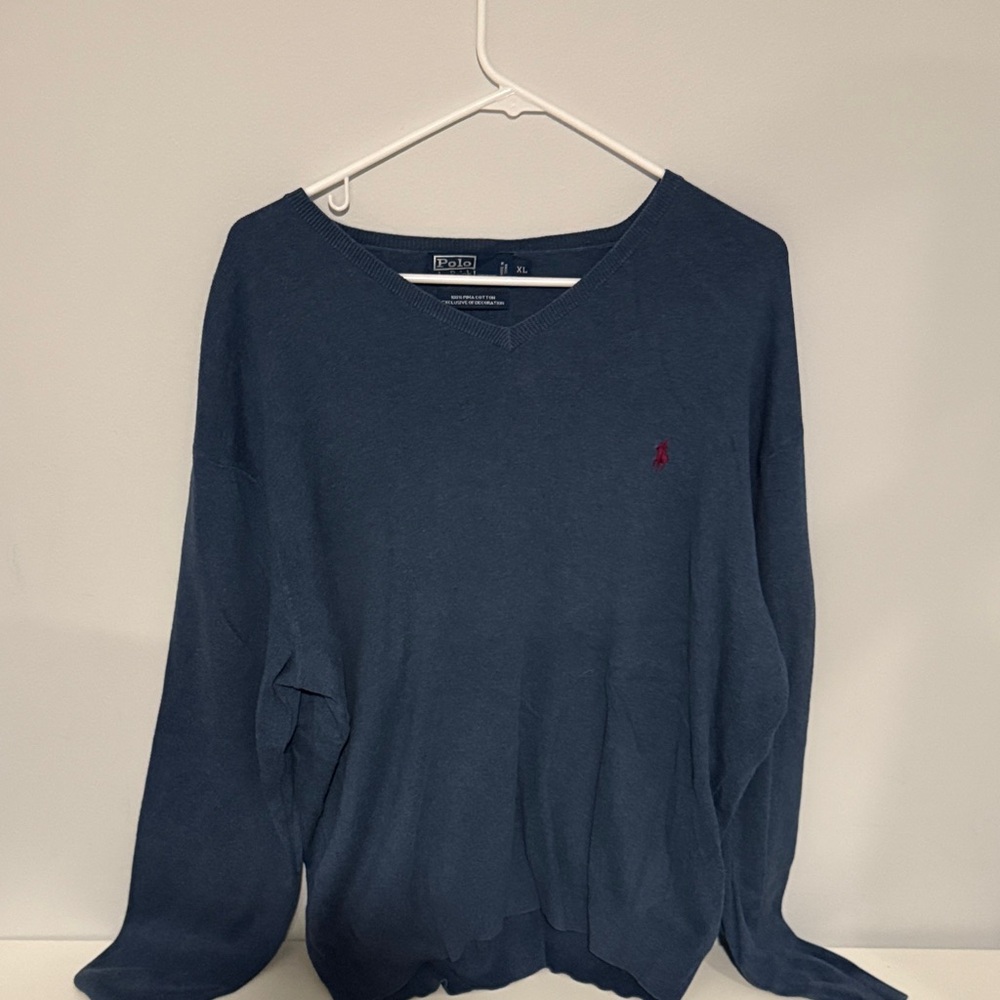 Ralph Lauren Deep Blue V-Neck Sweater